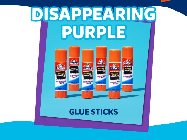 Elmer's All Purpose School Glue Sticks, Acid-Free and Washable, Clear, 7 Grams, 30 Count - Craft Projects, Poster, Classroom Supplies, #1 Teacher Brand
