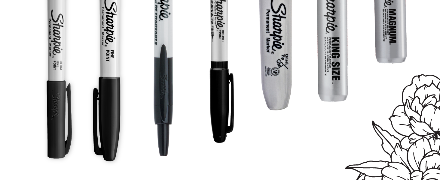 Sharpie Retractable Permanent Markers, Ultra Fine Point, Black, 12 Count