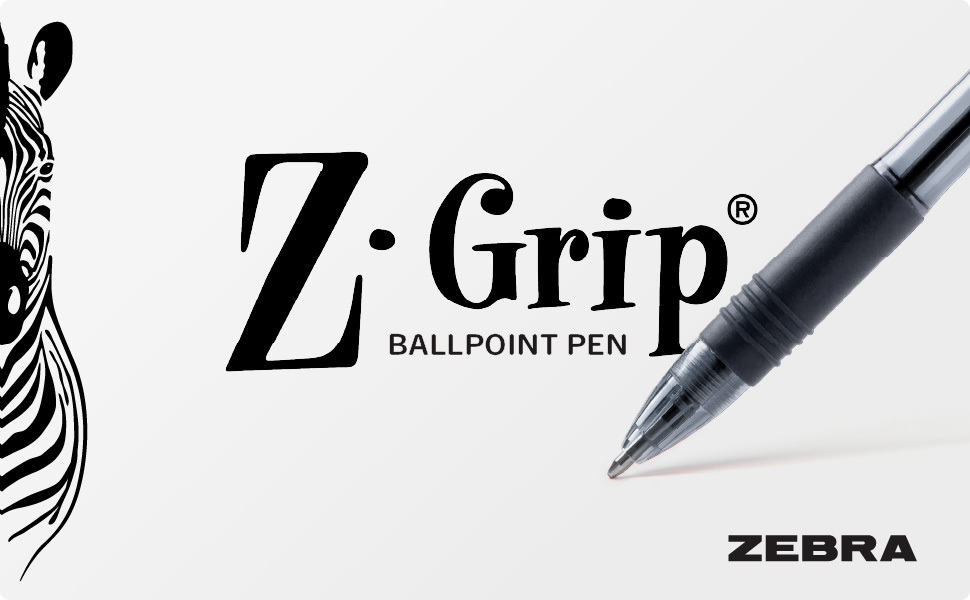 Zebra Pen Z-Grip Retractable Ballpoint Pen, Black Ink, 1.0mm, 48 Bulk-Pack
