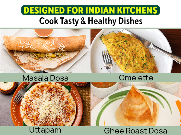 The Indus Valley Pre-seasoned Cast Iron Tawa with Free Wooden Spatula for Dosa/Chapathi | 30.2cm/11.8 inch, 2.4kg | Induction friendly | Naturally Nonstick, 100% Pure & Toxin-free, No Chemical Coating