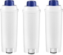 NRP Coffee Water Filter DLSC002 Replacement for Bean to Cup Automatic Delonghi Espresso Coffeemaker EC, BCO, ECAM, ESAM, ETAM & More, 3-pack filtre à eau pour café