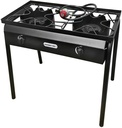 Portable Propane Gas Stove Burner 75,000 BTU Double High Pressure