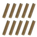 uxcell 12pcs Fully Threaded Rods 1/4x1 All Thread Studs Long Threaded Screw Carbon Steel for Furniture Garden Railing Mounting Assembly Fastening Frame Connection Colorful Zinc