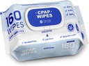 CPAP Mask Wipes, 160 Count Super Jumbo Pack, FSA/HSA Eligible, Extra Large & Moist, Unscented, Lint Free, Alcohol Free, Cleansing-Safe, Cleaning Wipes for Mask, CPAP Machine & Supplies, 1-Pack
