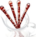 Handmade Glass Swizzle Sticks: Dragon's Breath (Glass Art Collection) - 7.25 inch stirrer for Coffee Tea and Mugs - Set of 4 with Gift Box by studioTica