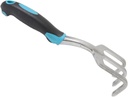 Heavy Duty Garden Hand Cultivator - 3-Tine Claw Tiller Tool with Sturdy Metal Head and Non-Slip Handle, Ideal for Weeding, Soil Loosening, and Planting