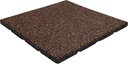 Playsafer Elevate Rubber Playground Tiles - 1" High Density Interlocking Shock Absorbent Safety Tile for Playgrounds, and Exercise Equipment - 20" X 20" (4 Tiles - 11 Sq. Ft, Brown)