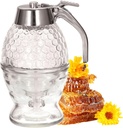 Easy Honey Dispenser No Drip, 8 Oz Container with Stand Plastic