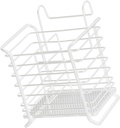 Zerodeko Iron Chopsticks Holder White Hanging Cutlery Draining Basket Utensil Drying Rack for Efficient Kitchen Organization Space-saving Design Ventilation for Faster Drying
