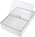 1pc Stackable Storage Fresh-keeping Box for Kitchen and Fridge Multi-purpose Organizer for Eggs Bread and More Easy to Clean Design