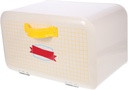 Large Metal Bread Box for Kitchen Countertop Stackable Bread Storage Organizer with Magnetic Side-open Lid Spacious Food and Snack Container for Efficient Kitchen Organization