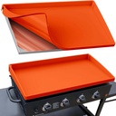 BANGIE Griddle Cover Mat for Blackstone 36 Inch Griddle Accessories | Full Wrap-Around Protection Silicone Mat for Griddle | Food Grade Silicone Grill Mat | ORANGE