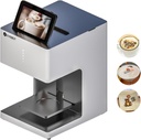 EVEBOT Color Coffee Latte Art Machine EB-FC1 Customized Multi-Color Photo Selfie Printing with Camera Afternoon Tea Cake Desserts DIY Personalized Decoration to Family Friends - White
