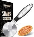 SCHVUBENR Premium Pizza Cutter Wheel - Ultra Sharp Stainless Steel Pizza Slicer with Non-Slip Soft Grip Handle - Multi-Purpose Cutter for Pizza, Dough & Pastry - Dishwasher Safe, Easy to Clean - Black