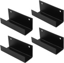 GBGS 4 Pcs Wall Tile Bracket,Fits 1-1/2" Panel Wall Display Hanger U Bracket