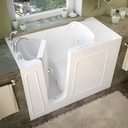 2653LWH 26x53 Left Drain White Whirlpool Jetted Walk-In Bathtub