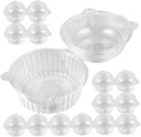 Head Shape Cupcake Cases 100pcs Mini Cake Boxes Versatile Mousse Containers for Parties