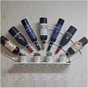 Wine Bottle Stemware Glass Rack Wall Mounted, Iron Wall Hanging Wine Rack Holds 7 Bottles of Your Favorite Wine Elegant Storage for Kitchen, Dining Room, Bar, Or Wine Cellar