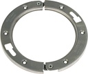 The Clam 2-Piece Toilet Flange Repair Kit, Fits 4" Drain Pipe, Easy Install, Corrosion Resistant Stainless Steel Finish, Fitted for 1/4 Inch and 5/16 Inch Closet Bolts