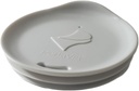 Reusable Coffee Cup Silicone Lid – Fits Most Tumblers, Water Bottles, & Coffee Mugs Between 3"-3¼" – Dishwasher-Safe Travel Mug Lid that is a perfect Holiday gift (Medium - Stone)