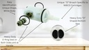 T & T Hardware Replacement Pressure Balance Cartridge for Valley Single Handle Shower V4268, Includes O-Rings & Washers, White