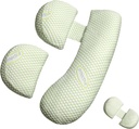 Pregnancy Pillow for Pregnant Women, Soft Pregnancy Body Pillow, Support for Back, Belly, HIPS, Legs, Maternity Pillow with Detachable and Adjustable Pillow Cover