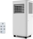 8,000 BTU Portable Air Conditioner, AC Unit - Cools Rooms to 350 Sq.Ft with Dehumidifier, Remote, Timer for Bedroom/Office