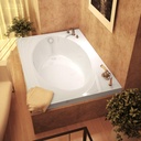 4272V Vogue 42 x 72 Rectangular Soaking Bathtub