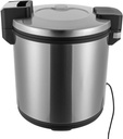Commercial Rice Warmer 24.3QT/110CUP Portable Rice & Food Warmer Non-stick Inner Pot Electric Rice Warmer for Restaurant Party (Silver)