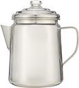 Coleman Stainless Steel Coffee Percolator, 12-Cup Capacity Durable Outdoor Coffee Maker for Camping, Backpacking, RV, Stovetop, Campfire, & More, No Filters Needed