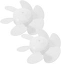 2pcs Replacement Fan Blades for Bathroom Exhaust and Kitchen Ventilation to Install Efficiently Reduces Moisture and