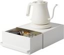 Yamazaki Home Tower Kitchen Appliance Rack With Drawers - Space-Saving Under-Appliance Storage Organizer For Sugar, Tea Packs, Mixers, Coffee Makers, Electric Pots - Steel