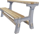 2x4basics 90110ONLMI 90110 Flip Top BenchTable, 6"D x 28.25"W x 34"H, Sand