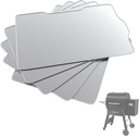 AJinTeby 5 Pack Drip Tray Liners for Traeger Ironwood 650 Grill, BAC506 Drip Tray Liners, Heat-Resistant Foil Liners, Aluminum Tray for Catching Grease to Protect Drip Tray, 22" x 15.5"