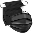 ZTANPS 100 PCS Disposable Face Masks, Black Disposable Masks, 3 Ply Protection Face Masks