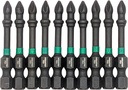 MEGAPRO Megaforce Impact Bits | Specially Modified S2 Steel | Magnetic Pickup | Black Oxide Finish (Refill Pack (Phillips #1))