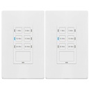 TG 30-Min Countdown Timer Switch for Bathroom Fans and Household Lights, 1-5-10-15-20-30 Min Settings with Manual Override, Always On Blue LED, Neutral Wire Required, UL Listed, White, 2 Pack