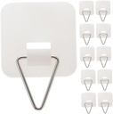 Luxshiny 25pcs Strong Plate Holders Adhesive Picture Hangers Decorative Wall Art Easy Install Multi-use Hooks
