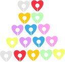 Homoyoyo 2sets Silicone Cup Identifiers Heart Drink Markers Wear-resistant Glass Signs for Ktv Party Supplies