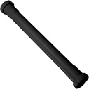 Highcraft Plastic Double End Extension Tube 1-1/4" x 16" Black Extension Tube for Kitchen Sink and Bathroom Sink Tubular Drain Applications
