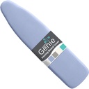 HOME GENIE Ironing Board Cover, Extra Thick Padding, Scorch Resistant Silicone Coating, 15x54 Full Size, Elastic Edge Heavy Duty Iron Pad Covers Standard Boards, Hook and Loop Fastener Strap, Blue