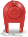 Korky 2017BP Standard 2-Inch 2X Ultra High Performance Universal Long Lasting Rubber-Easy to Install-Made in USA Toilet Flapper, 1 Count (Pack of 1), Red