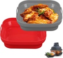 Silicone Air Fryer Liner for Ninja Crispi, 2 Pack Liners Silicone Pot