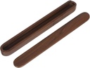 Portable Solid Walnut Wood Chopsticks Holder with Lid Dustproof Chopstick Container and Utensils Organizer Box Lightweight Reusable Storage Case for Travel Camping Home Office and