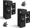 Door Reinforcement Lock with Lockable Feature, 2 Pack, Extra Heavy Duty Version, Prevent Kick-ins or Unauthorized Exit, for Child Safety, Security Lock Inside for Front Door/Bedroom