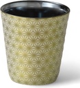 J-kitchens Glass Rock Cup, Gold, Japanese Style Taste, 10.1 fl oz (310 ml), Microwave Safe, Made in Japan