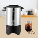 Commercial Grade Stainless Steel 30 Cups Coffee Urn with Plastic Filter & Faucet 5.2L 1KW Electric Heatable Coffee Maker Hot Water Urn for Home, Party, Office, Wedding (5.2L)