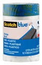 ScotchBlue Pre Plastic Painters Tape, 24 in x 30yd, Tape & Masking Film Combined in One Product, Static Cling to Stay in One Place, No Residue Masking Tape, Film Unfolds to 24" Wide (PT2093EL-24)
