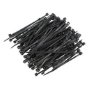 Generic Self Locking Nylon Cable Zip Ties, 2.5 X 100mm (Black, 100 Piece)