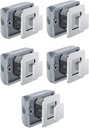 5PCS Cabinet Latch Lock Keyless Push Button Drawer Knob for RV Camper Yacht Boat Motorhome Chrome
